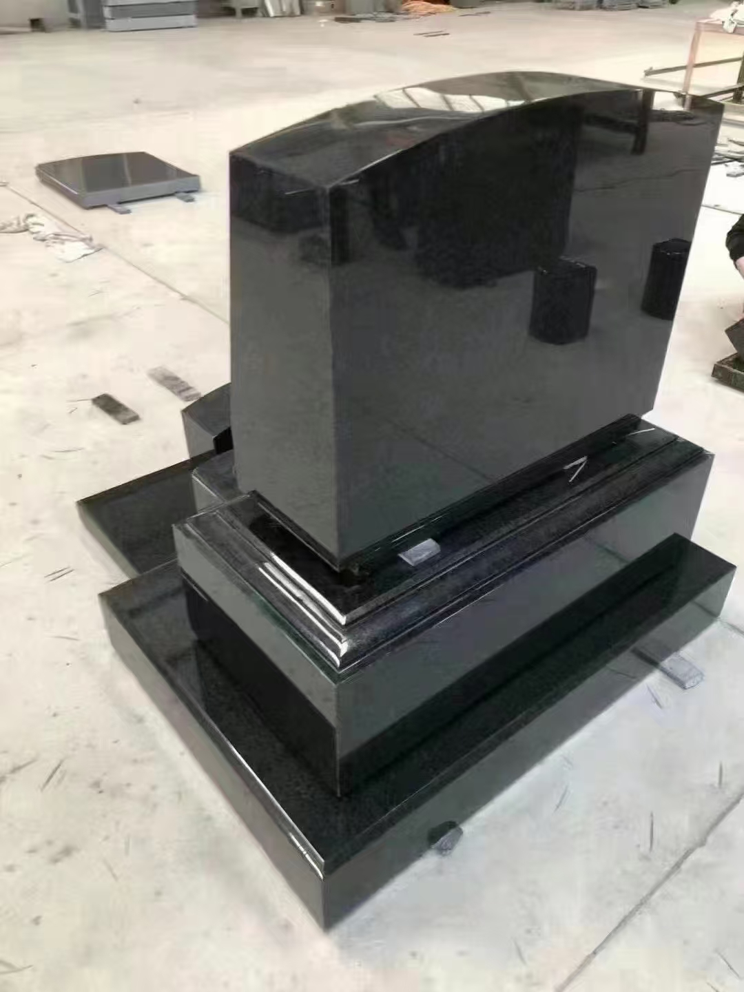Western Tombstones, Shanxi Black Granite Tombstones