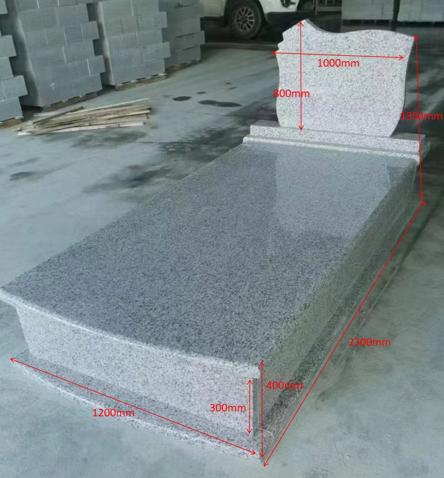 G603 Granite Monuments, China Grey Granite Tombstones, Padang Hell Grey Granite