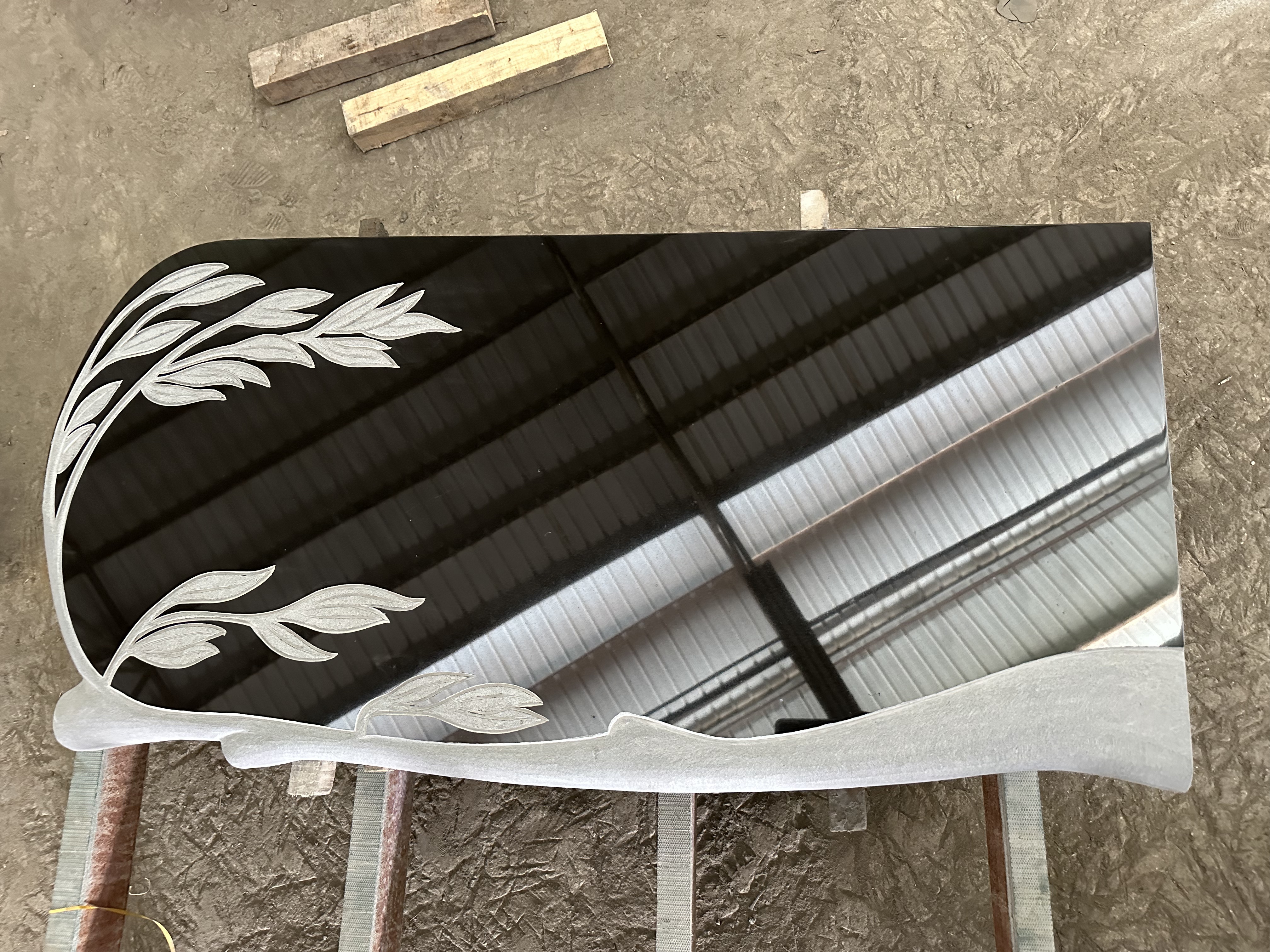 Absolute Black Granite Memorials, Grave Stone