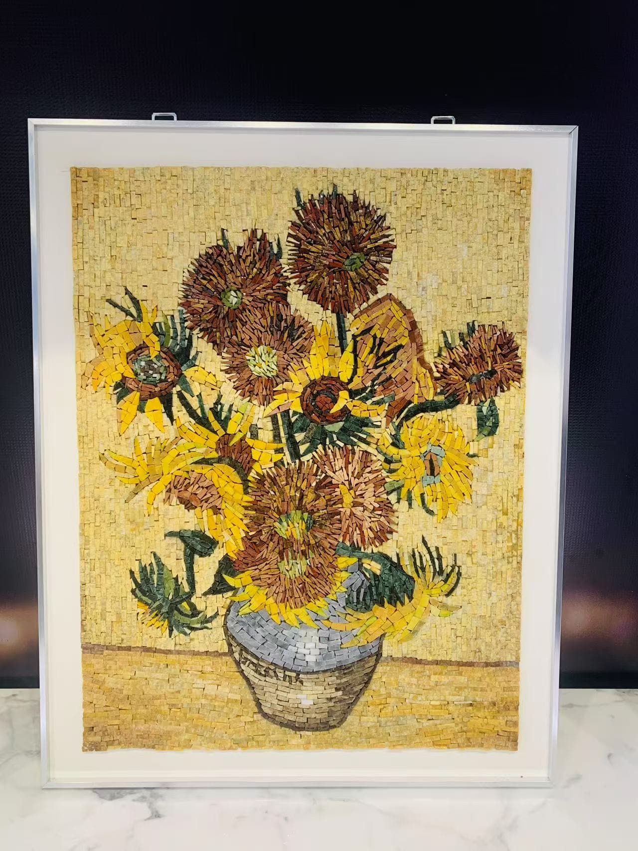 Marble Inlayed Waterjet Cut Mosaic Tiles