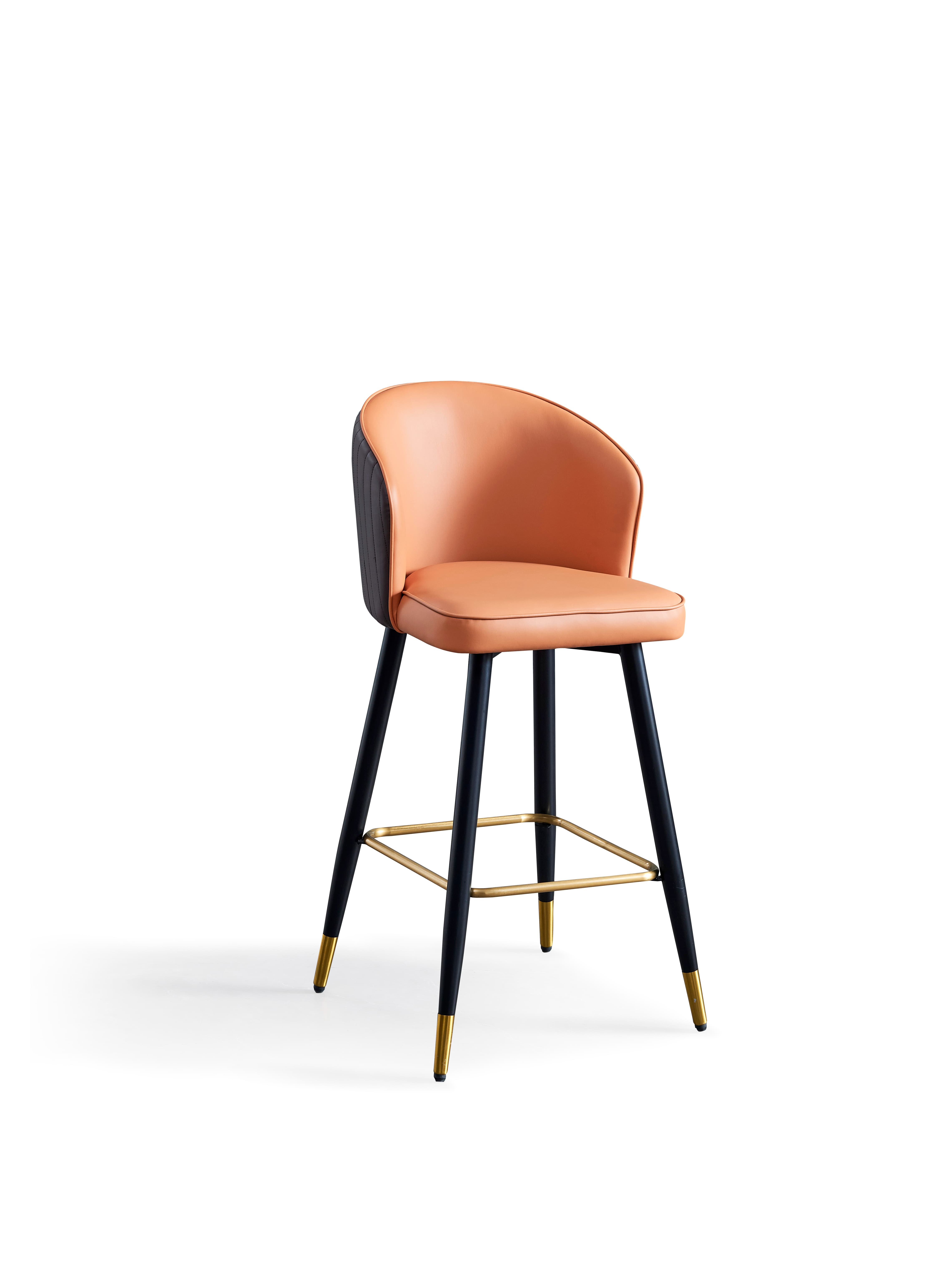 Modern Velvet Stable and Comfortable Armrest Restaurant Hotel Bar Stools