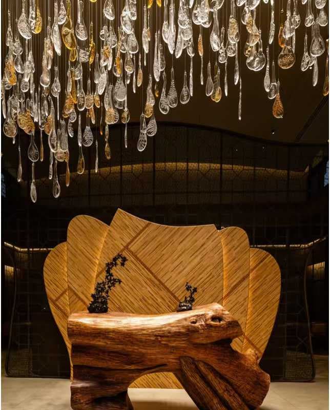 Home Decor Black Luxury Small LED Chandelier Hotel Bedside Hanging Glass Lamp Kitchen Island Nordic Modern Glass Pendant Light