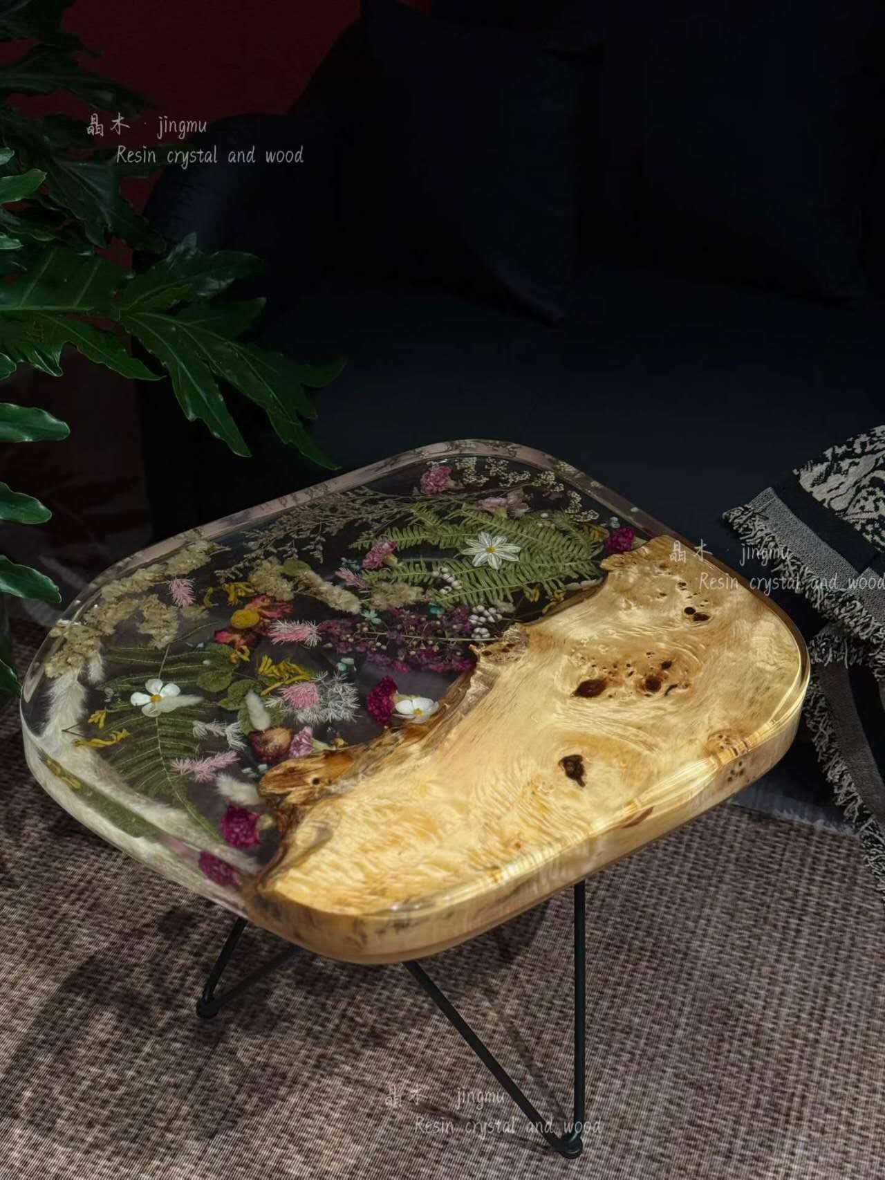 Resin Filled Table Wood Table with Epoxy Resin