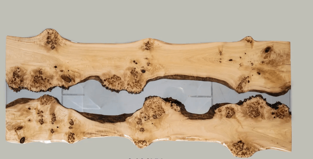 Direct Prices Restaurant Table Resin Materials Custom Base Wooden Pattern Table Tops